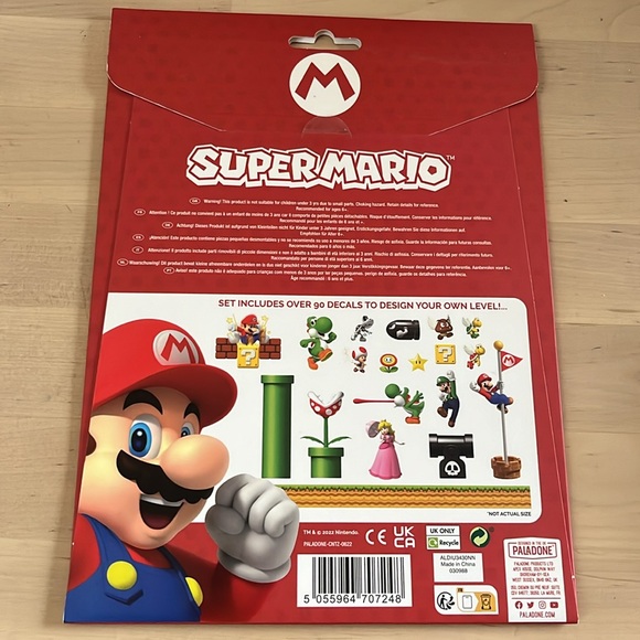 NIN Super Mario Bros Decals Removable Waterproof Stickers for Phone or Tablet - Picture 2 of 2